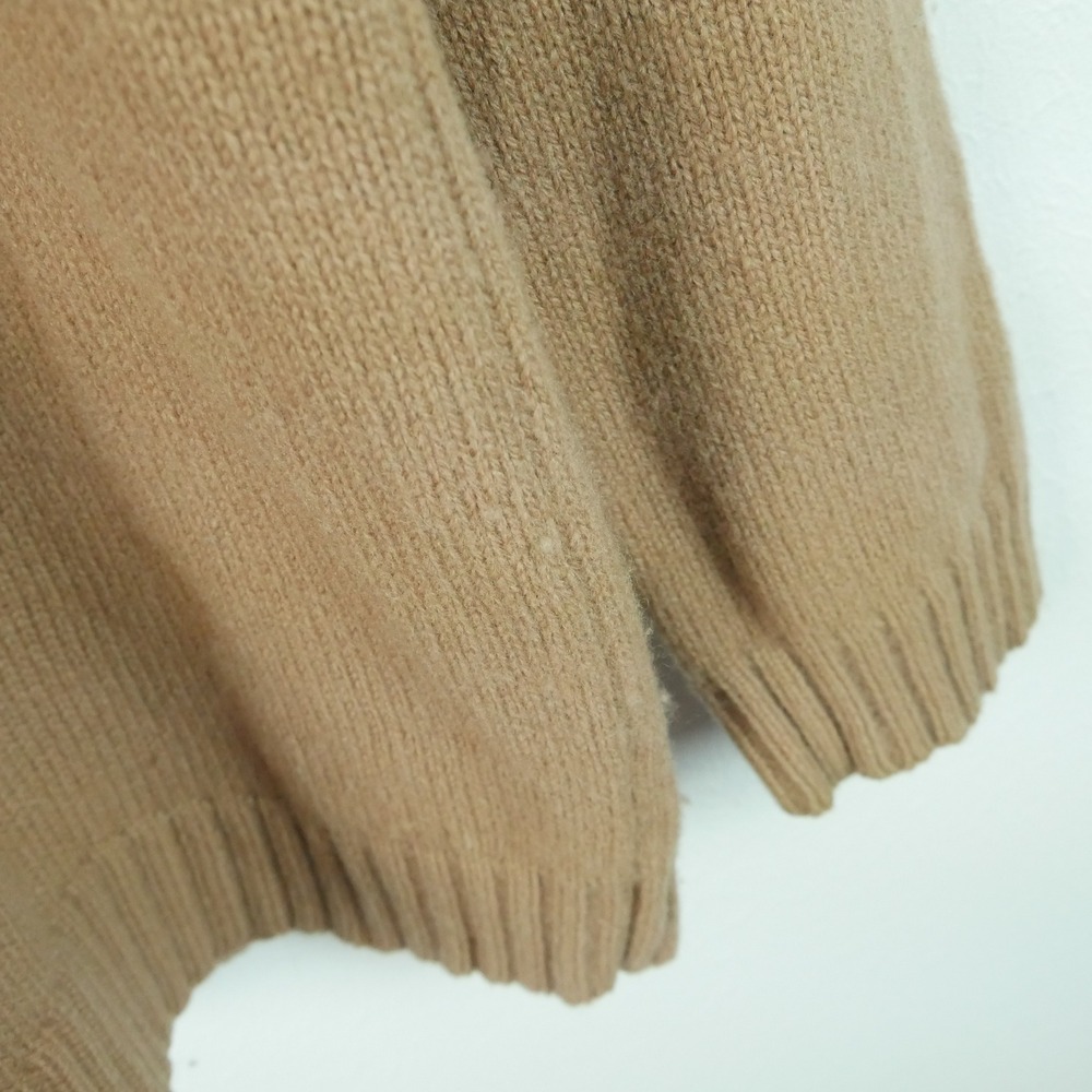 Lauren Ralph Lauren Petite Large Lambswool Horse Intarsia Mock Neck Sweater Tan - Picture 9 of 11